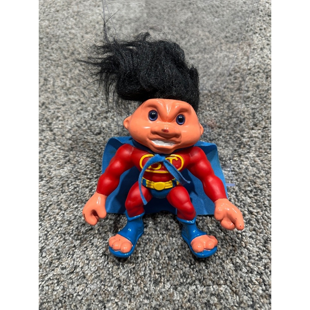 Action Figure Hasbro Super Troll Unisex Red Good Vintage 1992 Superhero 5"